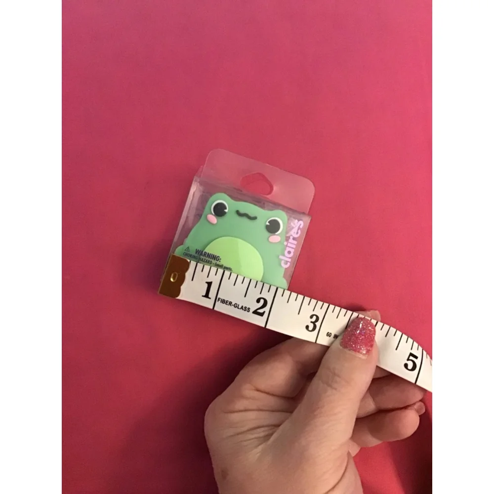 Women's Claire's Green Pink Frog Phone Case NEW